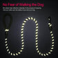 10 FT Strong Dog Leash Extra Heavy Duty Rock Climbing Rope Comfortable Padded Handle Highly Reflective Threads for Small Medium Large Dogs, 1/2 inch Diameter (Black Black) - My Store