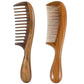 Louise Maelys Hair Comb Wooden Wide Tooth Combs for Curly Hair Detangling Sandalwood