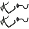 Guitar Wall Mount Acoustic Electric Classical Guitar, Ukulele, Banjo and Mandolin Wall Hanger Slat Wall Horizontal Guitar Holder Bass Stand Rack Hook (1 Pack) - 2 packs