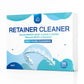 Retainer & Denture Cleaner Tablets - 4 Months Supply (120 pcs) Dental Retainers for Aligner - Mouth & Night Guards - False Teeth Whitening - Removes Odor & Plaque (120 Pcs)