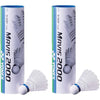 YONEX Mavis 2000 Badminton Medium Speed Nylon Shuttlecocks - White 2 Tubes