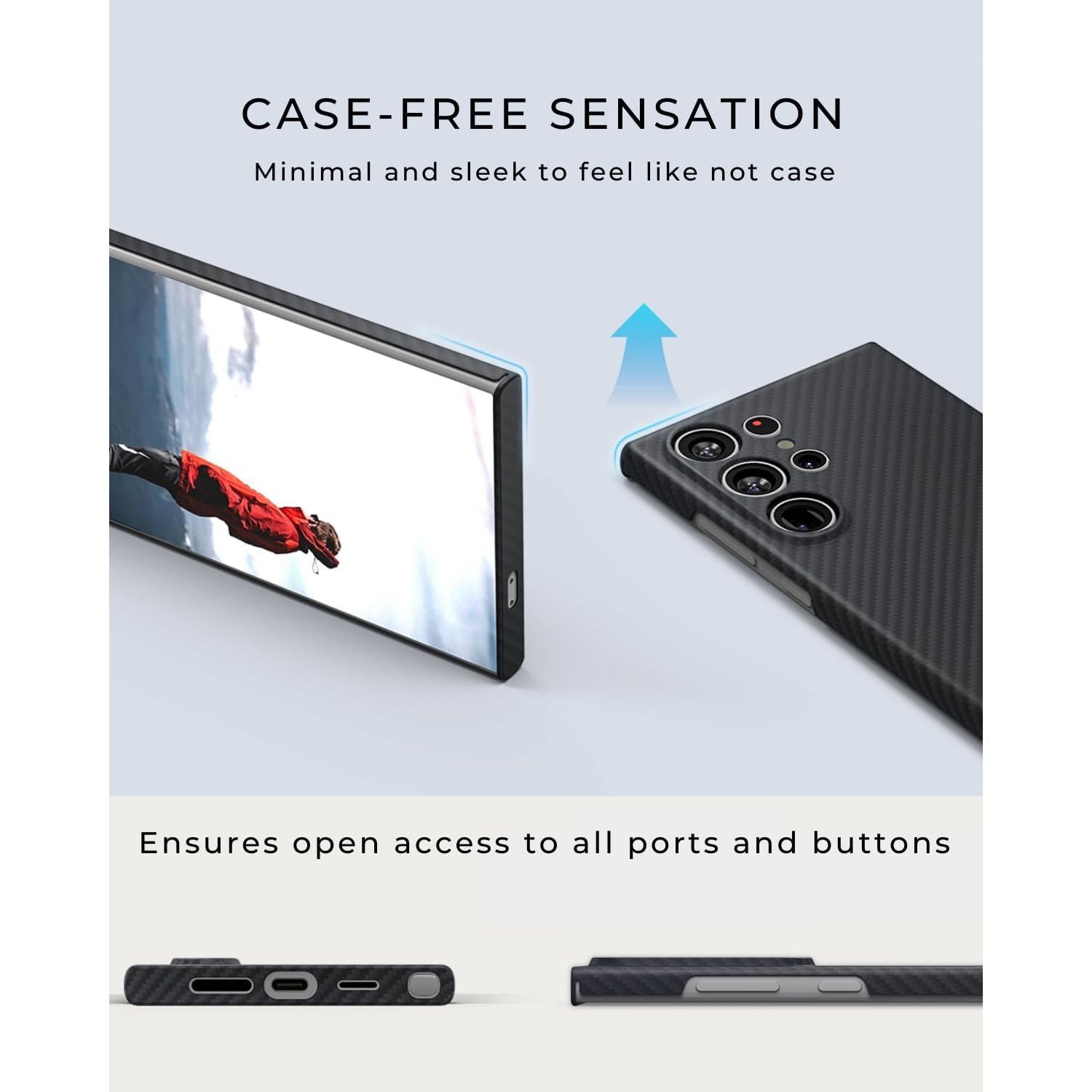 Buy now Thinborne Compatible with Samsung Galaxy S24 Ultra Case, [Made of 600D Aramid Fiber] [Magnetic Charging] [Thin & Lightweight] [ Slim Minimalist Style with Carbon Fiber Textures] at indiglob india