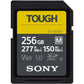 Sony TOUGH-M series SDXC UHS-II Card 128GB, V60, CL10, U3, Max R277MB/S, W150MB/S (SF-M128T/T1)