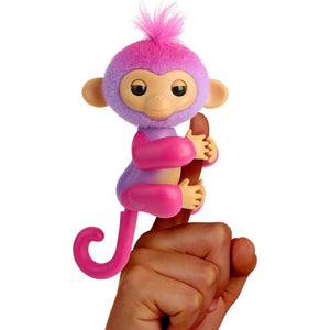 2023 NEW Interactive Baby Monkey Reacts to Touch – 70+ Sounds & Reactions – Charli (Purple) - My Store