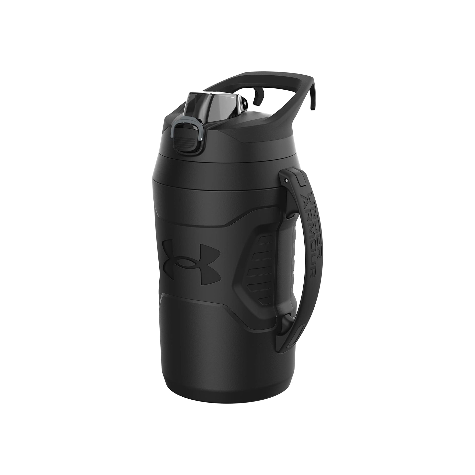 Buy now Under Armour Half Gallon Water Bottle Insulated, 64oz Insulated Water Bottle with Handle, Fence Hook, Leak Resistant, for Baseball, Football & More, Academy/Black at indiglob india