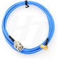 BNC to Microdot 10-32 50 Ohm RF Cable for Accelerometer Transducer Acoustic Vibration Test (2m, Straight)