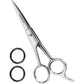 Utopia Care Hair Cutting and Professional Hairdressing Scissors 6.5 Inch, Premium Stainless Steel Shears with Smooth Razor and Sharp Edge Blades for Salons, Men, Women and Kids, Silver