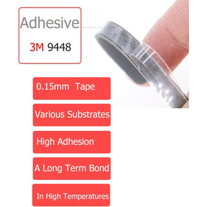 LeFix 2 Pieces Non-Slip Bumper Feet Strips for Dell Inspiron 5368 5378 |7368 7378 |7460 7472 7560 7572 |15 7569 7579|DIY Bumper Feet for HP Spectre,G1 13 Chromebook,Pavilion,Omen,XPS 15 9560