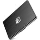 Slim Business Card Case for Men & Women, Pocket Metal Case, Professional Stainless Steel Business Card Holders, Purse Name Card Holder, Buckle Style Shut, Black