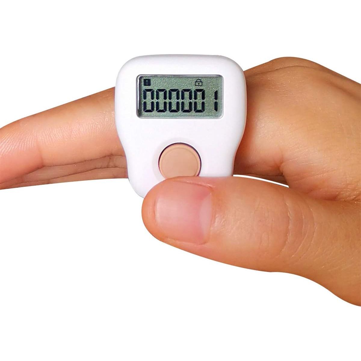 Rechargeable Silent Finger Counter 6 Channels Digital Tasbih Tally Clicker with LED for Prayer Knitting Sports Gift