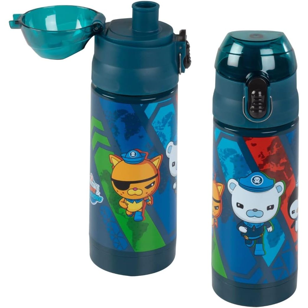 Buy now Octonauts Above & Beyond Stainless Steel 13 oz Reusable Water Bottle for Kids, Blue- Double Wall Insulated, Spill Proof Lid w/Built-in Straw-Keep Liquids Hot or Cold For Hours- Fits Most Lunch Bags Default at indiglob india
