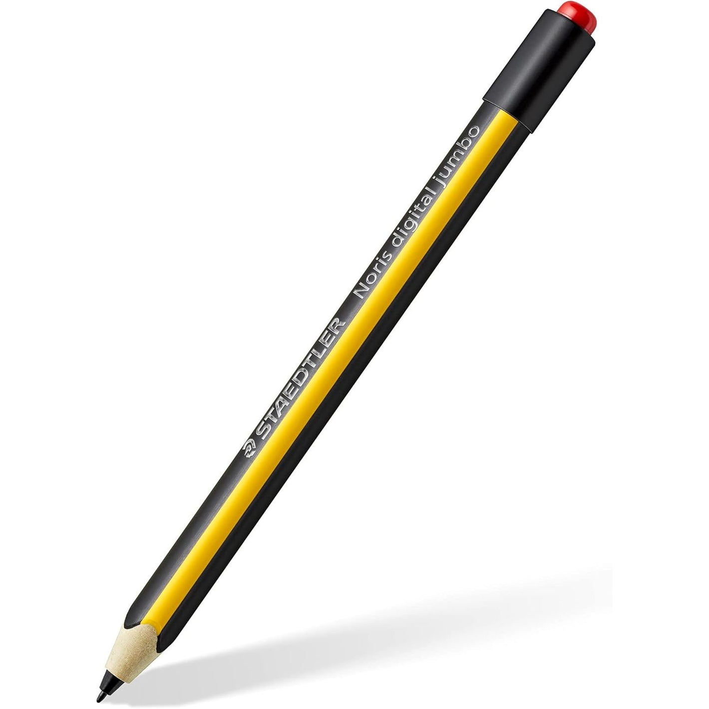 STAEDTLER Noris Jumbo Digital Stylus Pen: No Charging, EMR Palm Rejection, 4.096 Pressure Levels, Hexagonal Shape, Natural Writing and Drawing on Touchscreen Tablet, Laptop, Phone