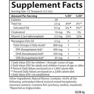 Carlson - Kid's The Very Finest Fish Oil, 800 mg Omega-3s, Norwegian, Sustainably Sourced, Orange, 200 mL