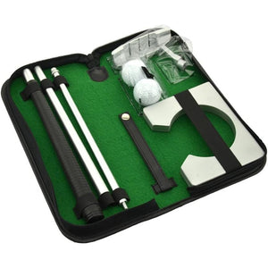 Neon Executive Gift Portable Golf Putter Set Kit with Ball Hole-Cup for Travel Indoor Golf Putting Practice