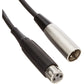 Shure C25J 25-foot Hi-Flex Cable with Chrome XLR Connectors, Black