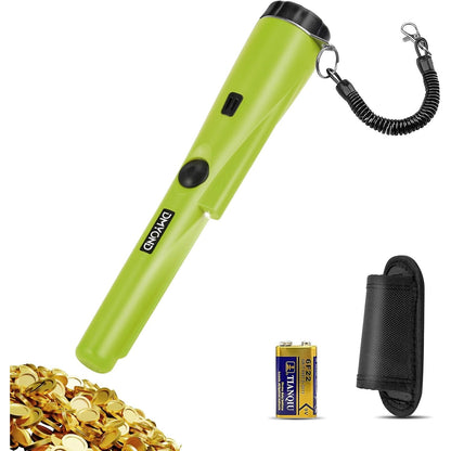 Dmyond Metal Detector Pinpointer, Professional Waterproof Handheld Pin Pointer Wand, Search Treasure Pinpointing Finder Probe with 9V Battery for Adults, Kids - Orange