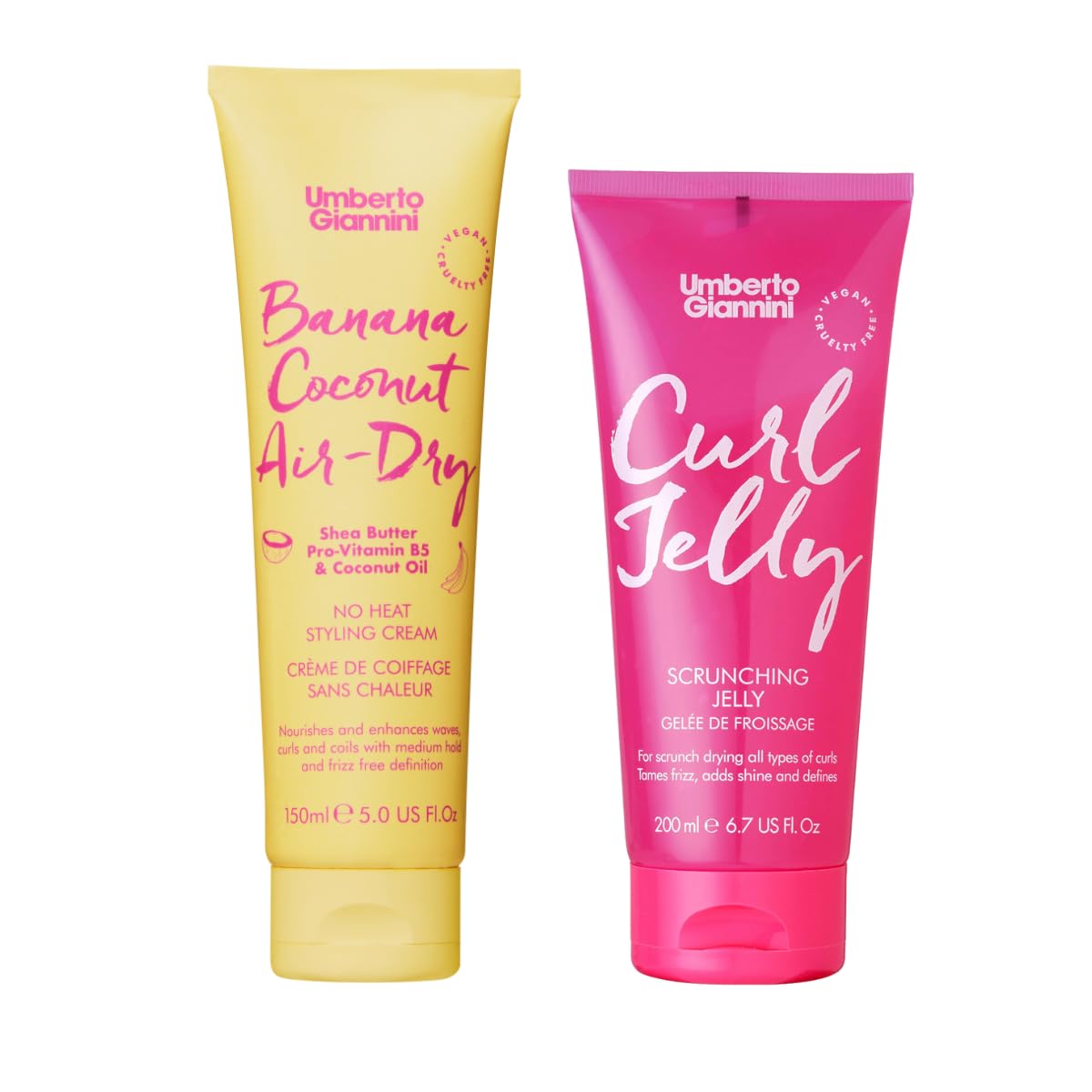 Buy now Umberto Giannini Curl Jelly Scrunching Jelly 6.7 fl Oz - Frizz Solution Defining Hair Gel for 2a-4c Curly, Wavy, Coily Hair - Vegan & Cruelty-Free Wavy Hair Duo at indiglob india