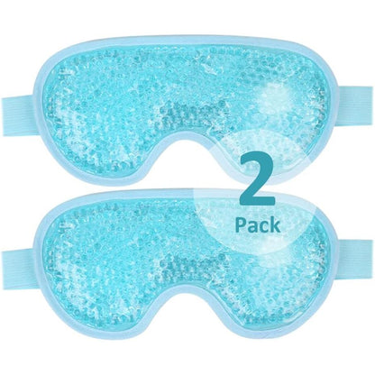 NEWGO Cooling Eye Mask for Puffy Eyes, Cold Eye Mask Eye Ice Pack for After Eyes Surgery, Tension Stress Relief, Itchy Eyes, Headaches, Dark Circles - Blue