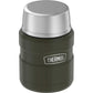 THERMOS Stainless King Vacuum-Insulated Food Jar with Spoon, 16 Ounce, Matte Stainless Steel