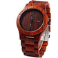 BEWELL ZS-W086B Wooden Watch Men Gifts Handmade Date Display Quartz Movement Analog Lightweight Wood Wrist Watches