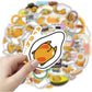 CHVISO 60PCS Japanese Lazy Egg Kawaii Stickers - Vinyl Waterproof Stickers for Kids, Teens, Adults - Laptop, Water Bottles, Skateboard, Guitar