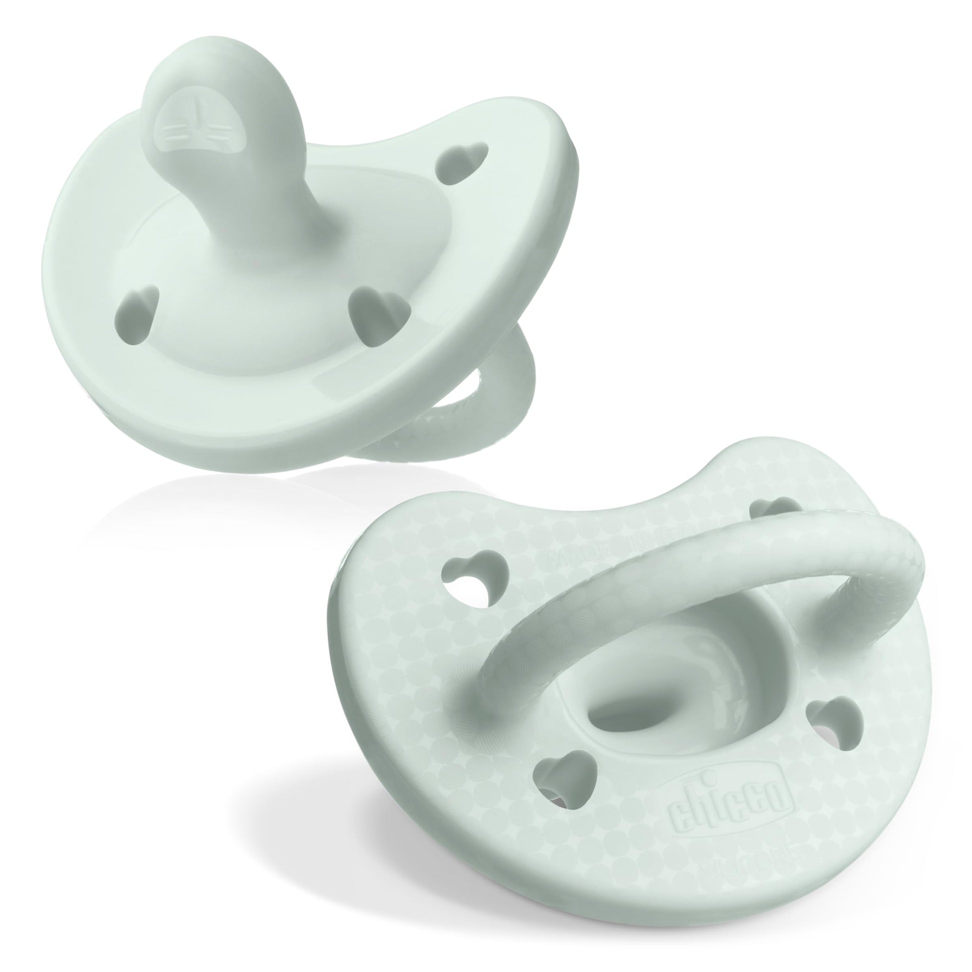 Buy now Chicco PhysioForma Silicone Orthodontic Pacifier, 0-6m | 100% Soft Silicone | Supports Breathing & Oral Development | Satin-Textured Nipple | Includes Sterilizing Case | BPA Free | Blue/Green, 2pk at indiglob india