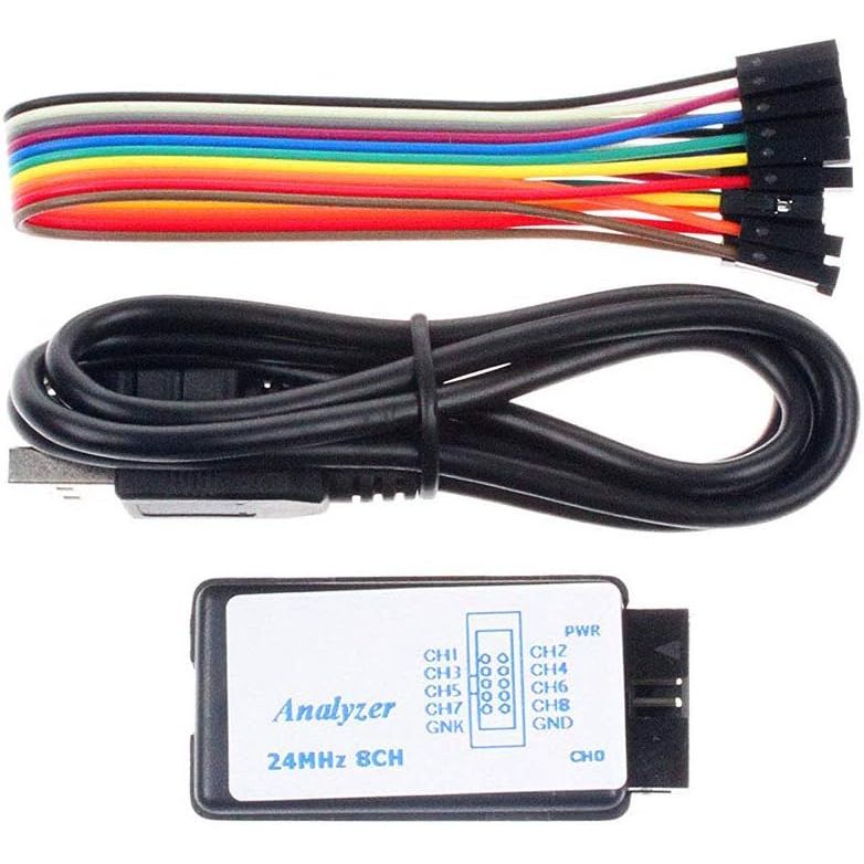 Buy now 1Set USB Logic Analyzer Device Set USB Cable 24MHz 8CH 24MHz 8 Channel UART IIC SPI Debug for Arduino ARM FPGA M100 Hot at indiglob india