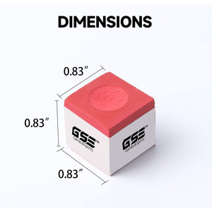 GSE Games & Sports Expert 12-Pack of Billiard/Pool Cue Chalks, Billiard Pool Table Accessories for Home/Tournament Use (6 Colors Available)