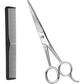 Fcysy Professional 6 Inch Hair Scissors Barber Shears, Haircutting Scissors with Comb, Salon Hair Shears for Men, Women & Pets