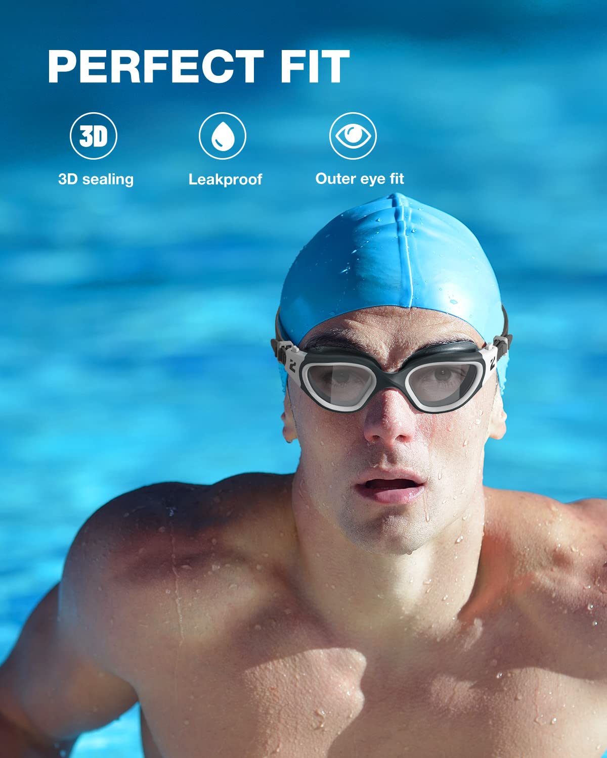 Buy now ZIONOR Swim Goggles, G1 SE Swimming Goggles Anti-Fog for Adult Men Women at indiglob india