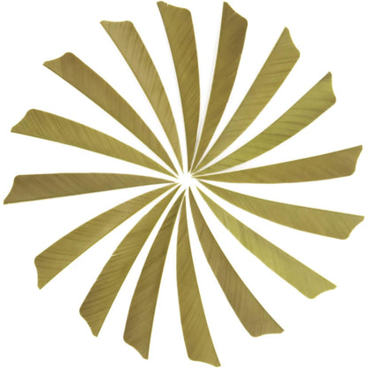 Arrow Feather 4 Inch Shield Fletching Vanes for Wooden Carbon Bamboo Traditional Arrow(50 Pack)