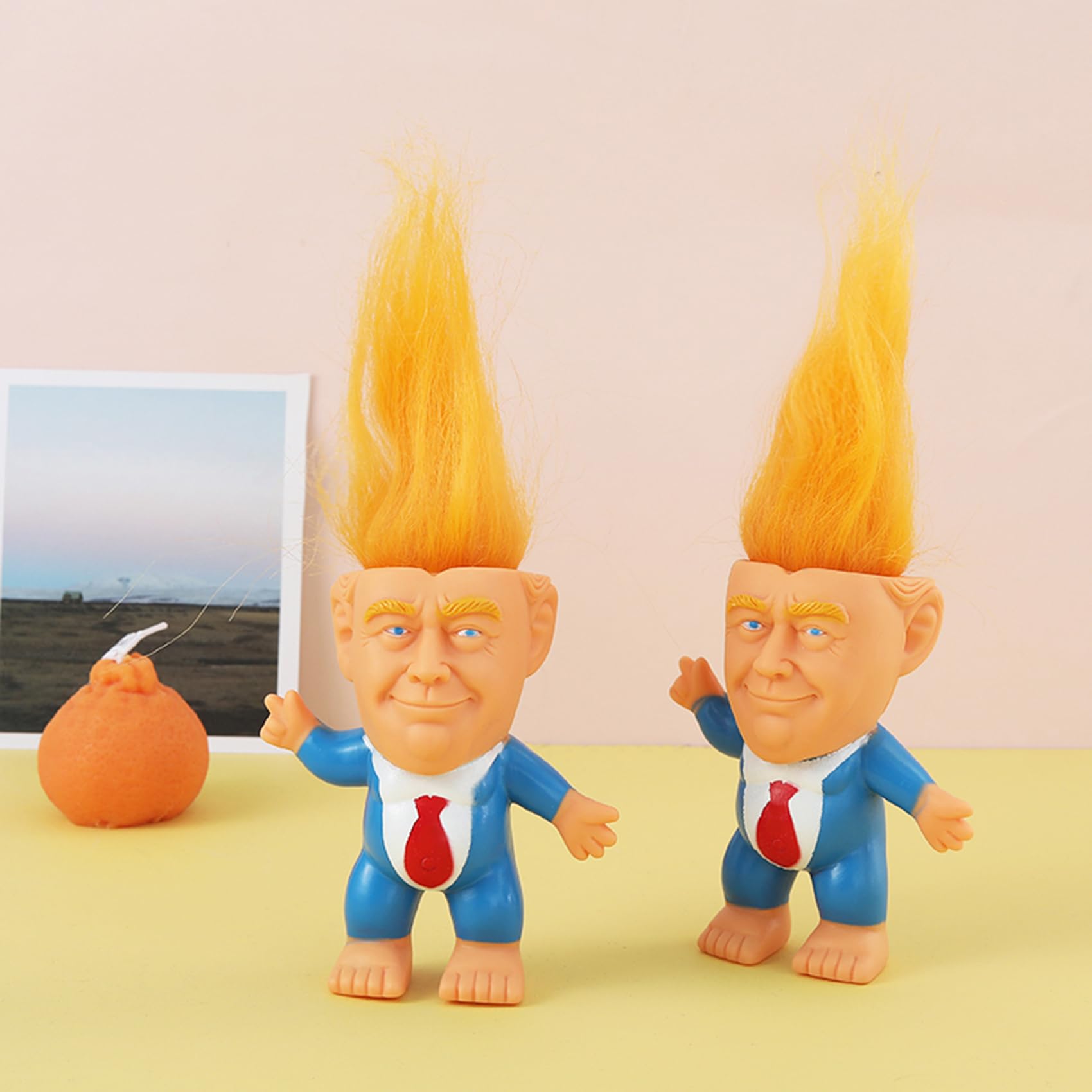 Buy now Donald Trump Toys Cute Rubber Troll Doll Toy Trump 2025 Take America Back, Troll Dolls Great Gifts for Trumps Fans（Red Tie） at indiglob india