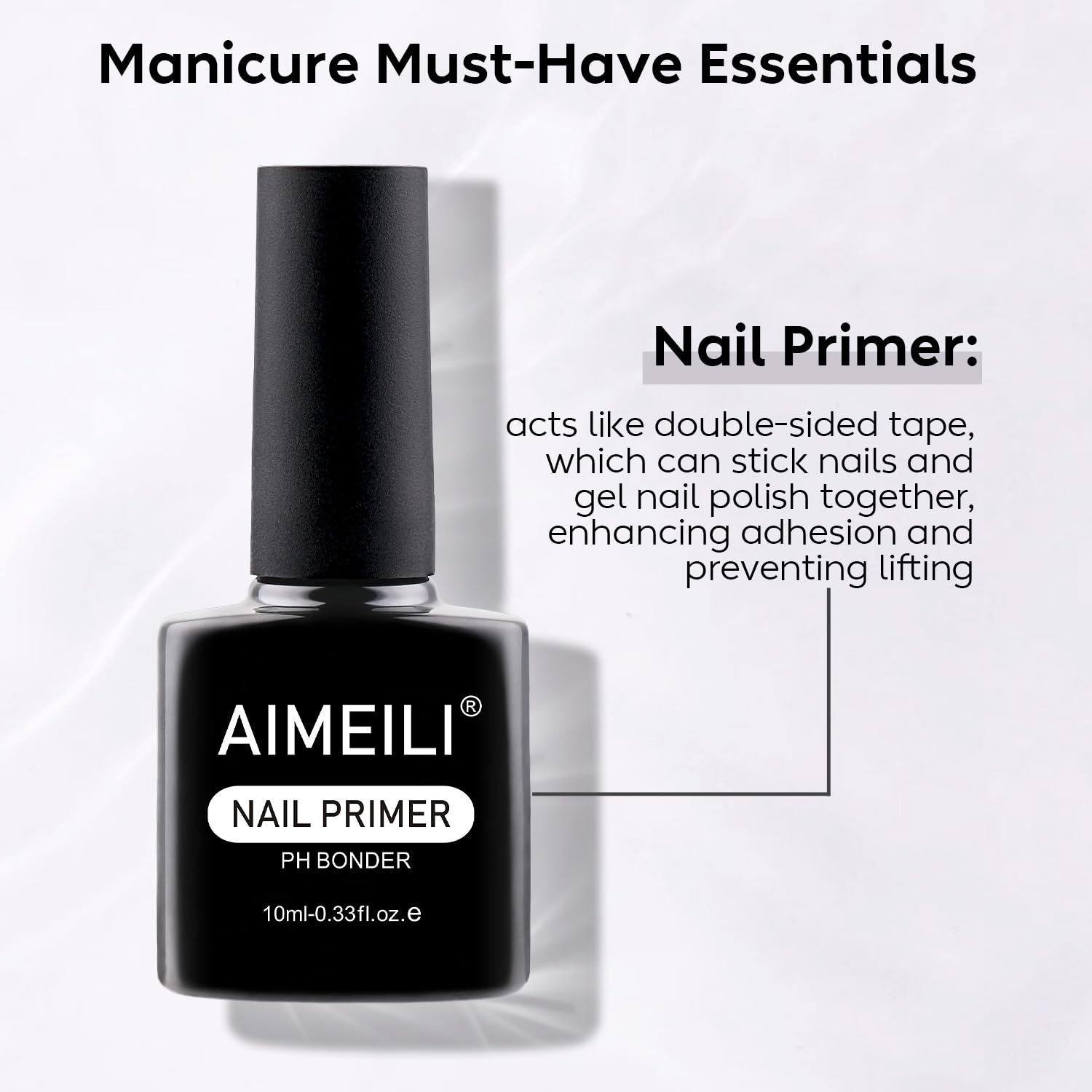 Buy now AIMEILI Nail Prep Bond Primer, U V LED Gel Foundation for Acrylic Powder and Builder Nail Gel at indiglob india