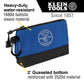Buy now Klein Tools 55559 Stand-Up Zipper Bag Tool Pouch with Carabiners, 7-Inch Blue and 14-Inch Gray Utility Bags with Reinforced Bottom, 2-Pack at indiglob india