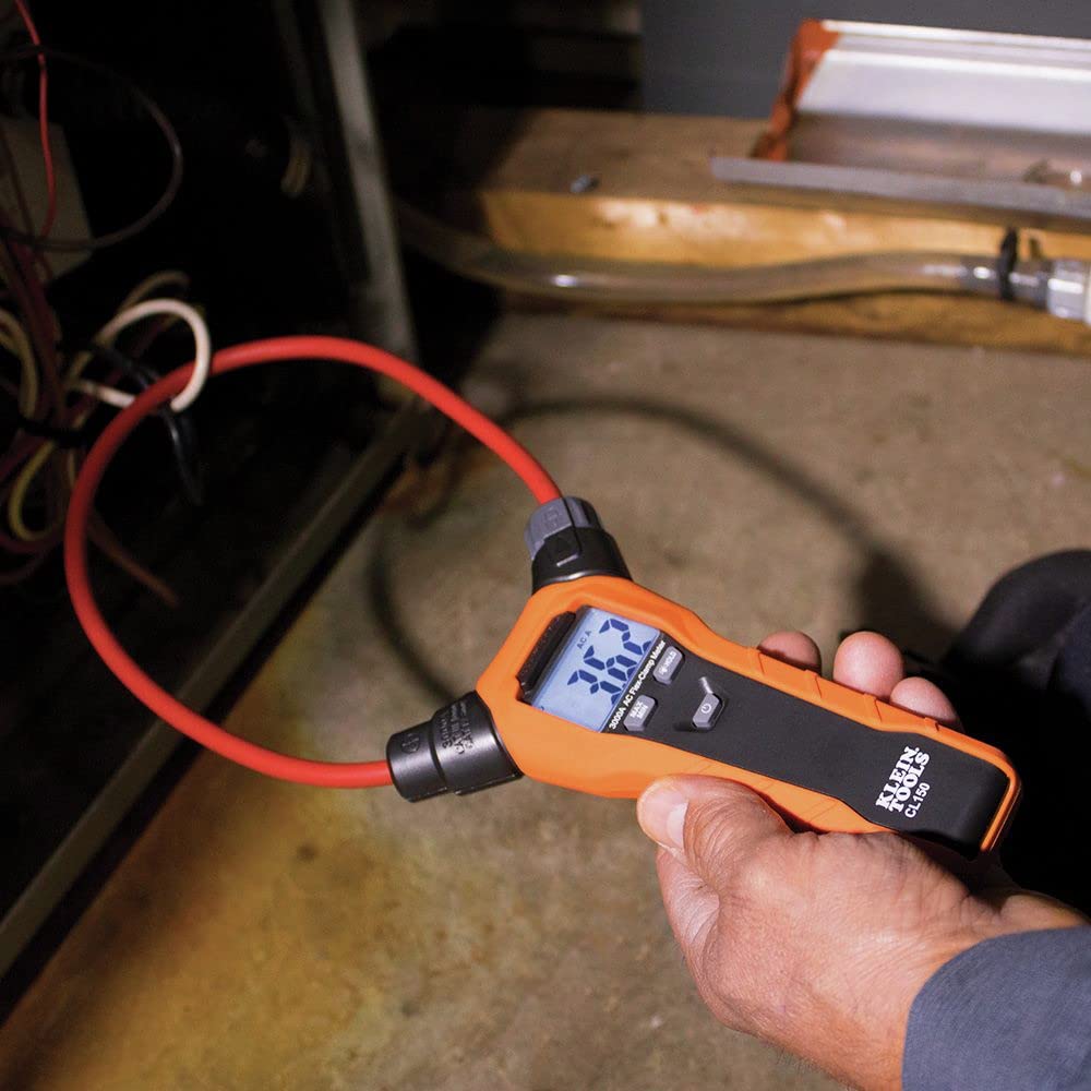 Buy now Klein Tools CL150 Clamp Meter, AC Electrical Tester with 18-Inch Flexible Clamp, True RMS Readings, Auto Ranging and More at indiglob india