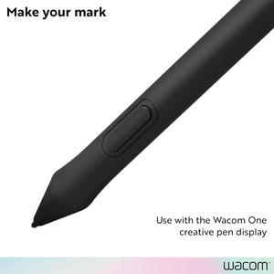 Wacom One Pen CP91300B2Z for Wacom One Creative Pen Display, 5.6", Black/Silver