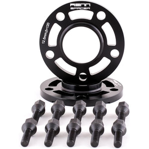 Renn Motorsport Wheel Spacers with Bolts Compatible with BMW F10 F22 F30 F32 F80 F82 2 Pieces 12.5MM