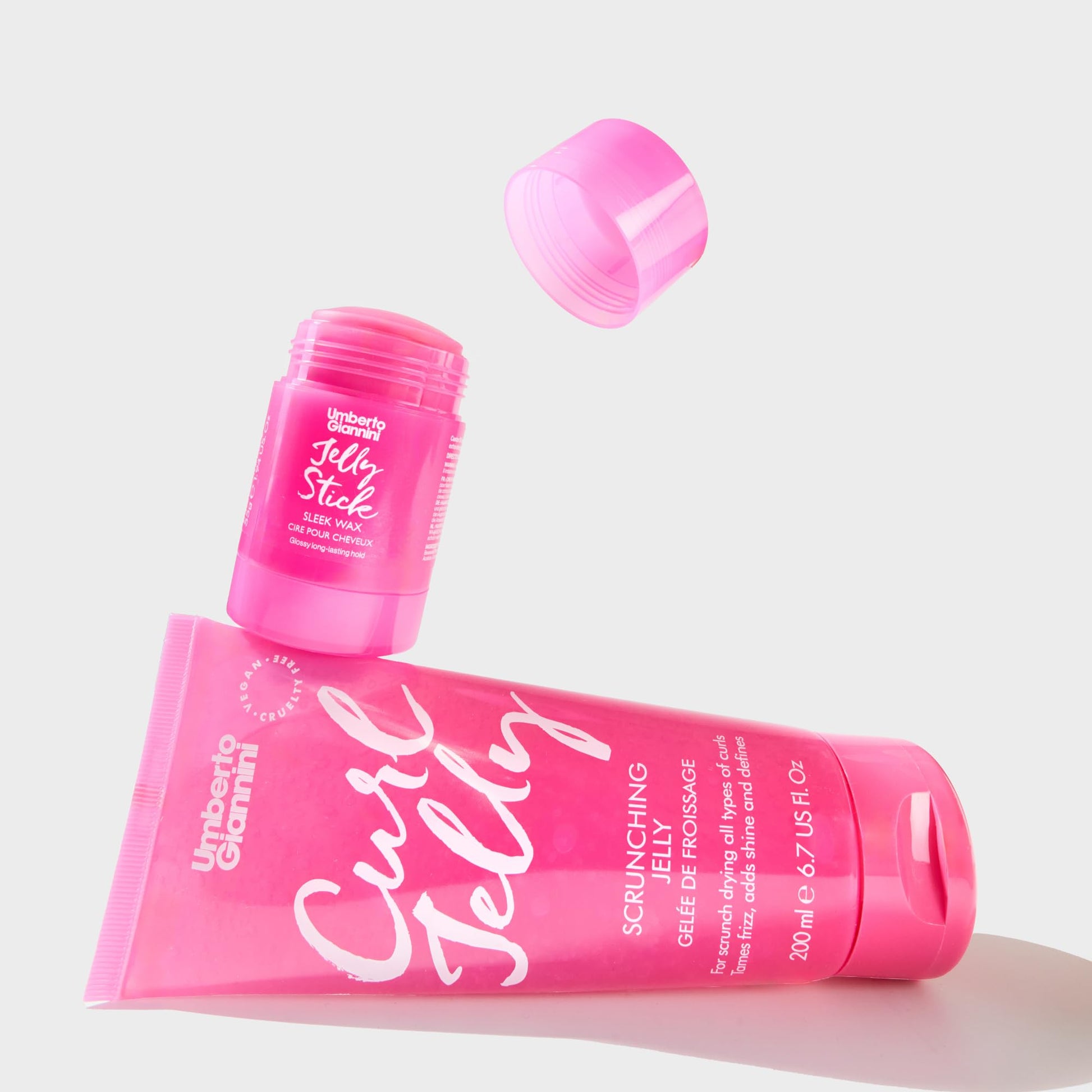 Buy now Umberto Giannini Curl Jelly Scrunching Jelly 6.7 fl Oz - Frizz Solution Defining Hair Gel for 2a-4c Curly, Wavy, Coily Hair - Vegan & Cruelty-Free Slick Back Duo at indiglob india