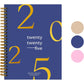 Rileys 2025 Weekly Planner - Annual Weekly & Monthly Agenda Planner, Jan - Dec 2025, Flexible Cover, Notes Pages, Twin-Wire Binding (8 x 6-Inches, Midnight Blue)