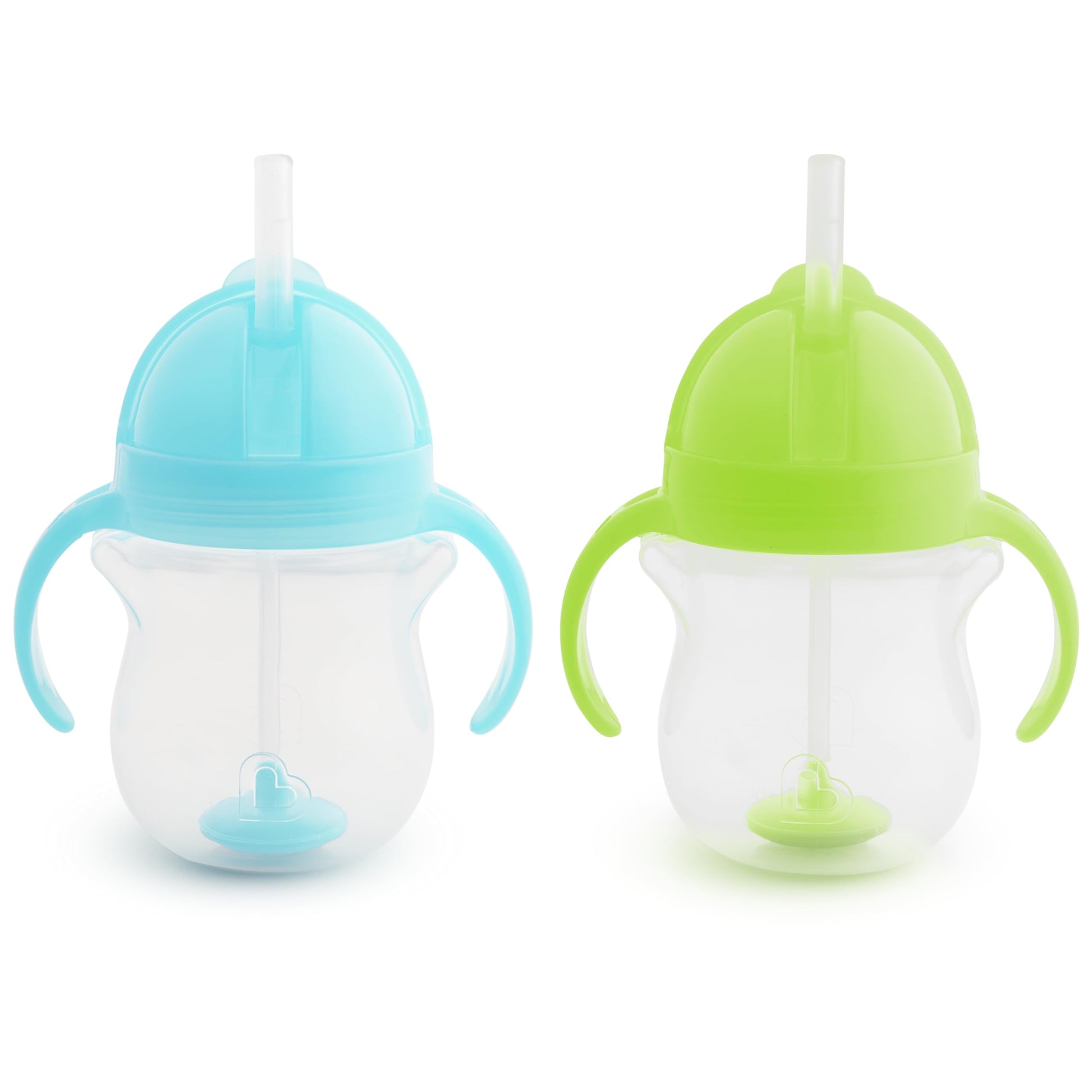 Buy now Munchkin Any Angle Sippy Cup for Toddlers, Spill Proof Weighted Straw Cup with Transition Handles for Babies 6 Months and Up, 7 Ounce, Blue at indiglob india