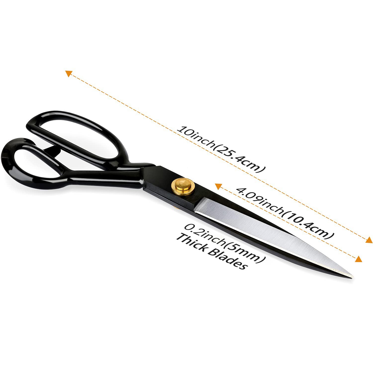 Buy now Fabric Scissors Professional 10 inch Heavy Duty Scissors for Leather Sewing shears for Tailoring Industrial Strength High Carbon Steel Tailor Shears Sharp for Home Office Artists Dressmakers at indiglob india