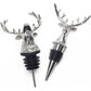Coitak Deer Head Wine Pourer Spout, Wine Bottle Stopper for Home and bar, Animal Wine Pourer and Stopper With Silicone Rubber Fitting