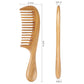 Onedor Handmade 100% Natural Green Sandalwood Hair Combs - Anti-Static Sandalwood Scent Natural Hair Detangler Wooden Comb (Wide Tooth),1 Count (Pack of 1)