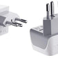 Buy now Ceptics Schuko Germany, France Plug Adapter, Dual Input - Ultra Compact Light Weight - Usa to Russia, South Korea Travel Adaptor Plug - Type E/F (3 Pack) at indiglob india
