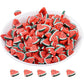 100 Pack Fruit Slime Charms Resin Flatbacks Buttons Polymer Clay Beads for Miniature Fairy Garden Hair Accessories DIY Scrapbooking Phone Case (Multi)