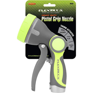 Flexzilla Heavy Duty Pistol Grip Garden Hose Nozzle Sprayer with Comfortable Grip & Durable Construction