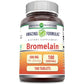 Amazing Formulas Bromelain 500 Mg (300 GDU) | Tablets Supplement | Non-GMO | Gluten-Free | Made in USA (1 Pack | 120 Count)