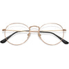 SOJOS Blue Light Blocking Computer Glasses Round Eyewear Anti Blue Light Lens Preppy Chic SJ5024B - C3 Rose Gold Frame
