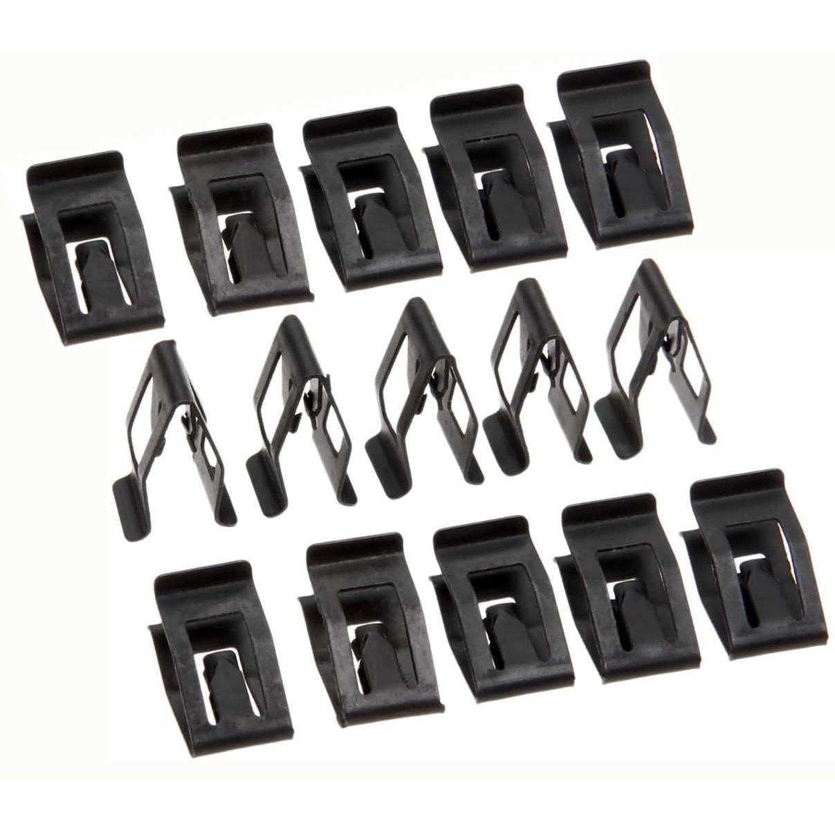 15 Pack Black Retainer Clips Universal Automotive Car Front Console Dash Dashboard Trim Fastener Rivet Clips for Ford Mazda Audi Toyota - My Store