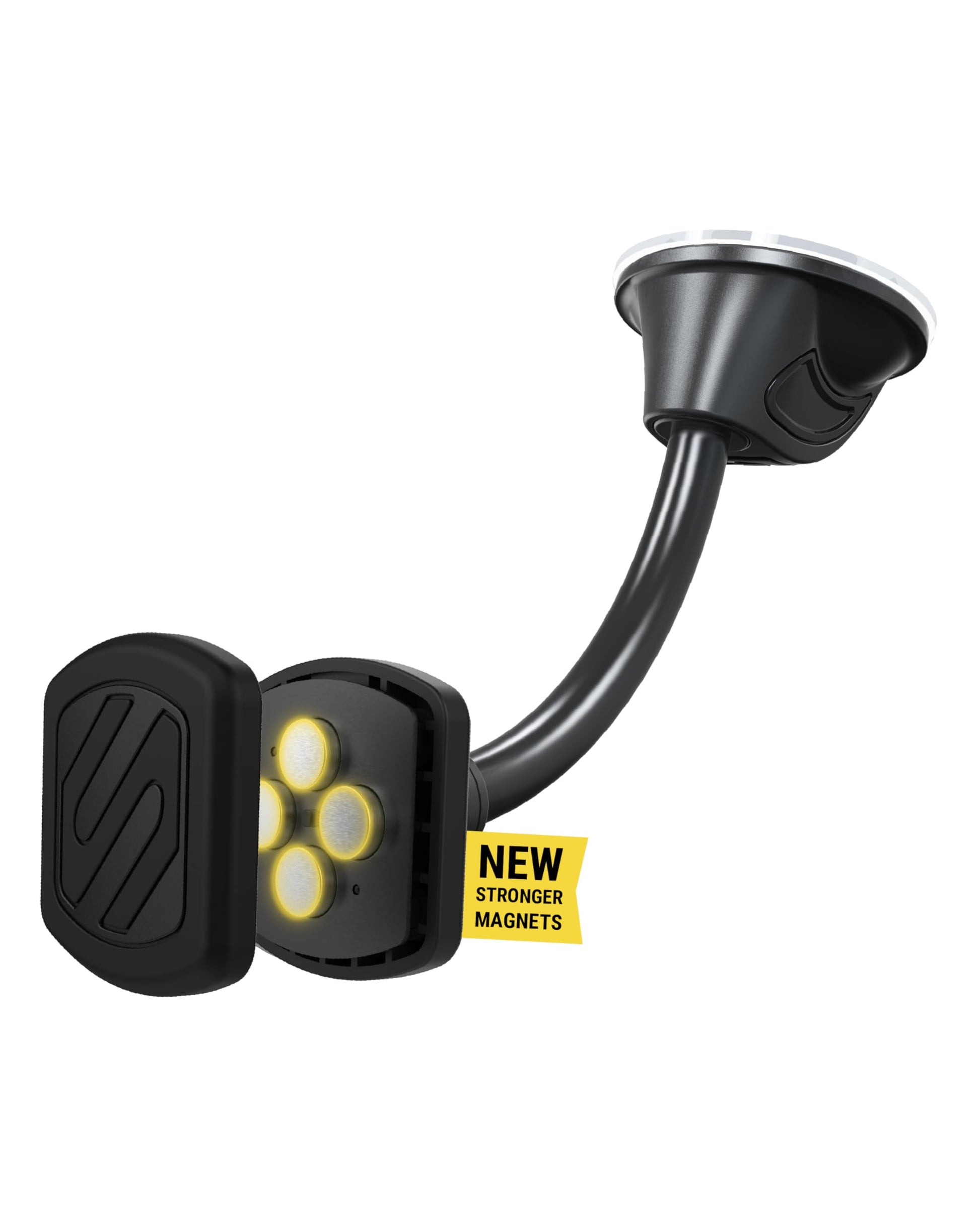 Buy now Scosche MAGDMB MagicMount Magnetic Phone Mount for Car, Dashboard Cell Phone Holder with 360° Adjustable Magnet Head, Universal Phone Stand for Car Compatible with iPhone, Samsung, and All Devices Extra Strength - Flex Window Dash 1 Pack at indiglob india